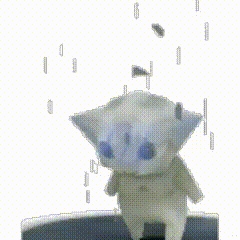 复古小猫gif表情包（12张阿米噶蒂朵喵喵表情包）