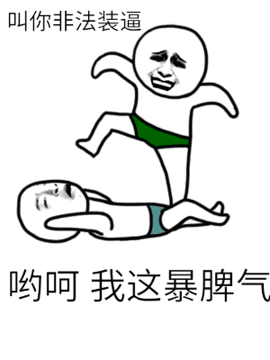 叫你非法装逼 哟呵 我这暴脾气