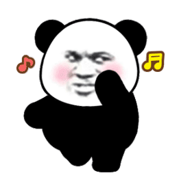 跟着音乐舞动 超大霸屏熊猫头表情包