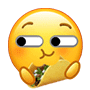 小黄脸吃东西表情包