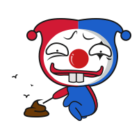 蹲着玩屎