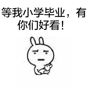 等我小学毕业，有你们好看的