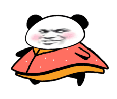 超大霸屏熊猫头表情包