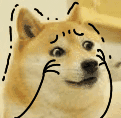 线条化的 doge