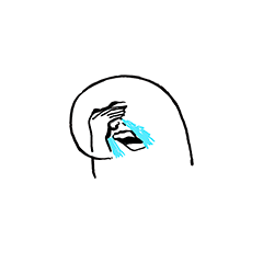 捂脸哭